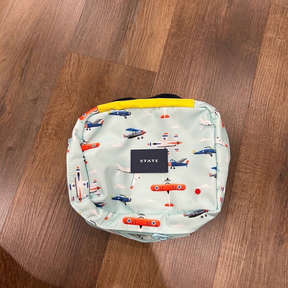 STATE Kids Airplane Toiletry hanging bag